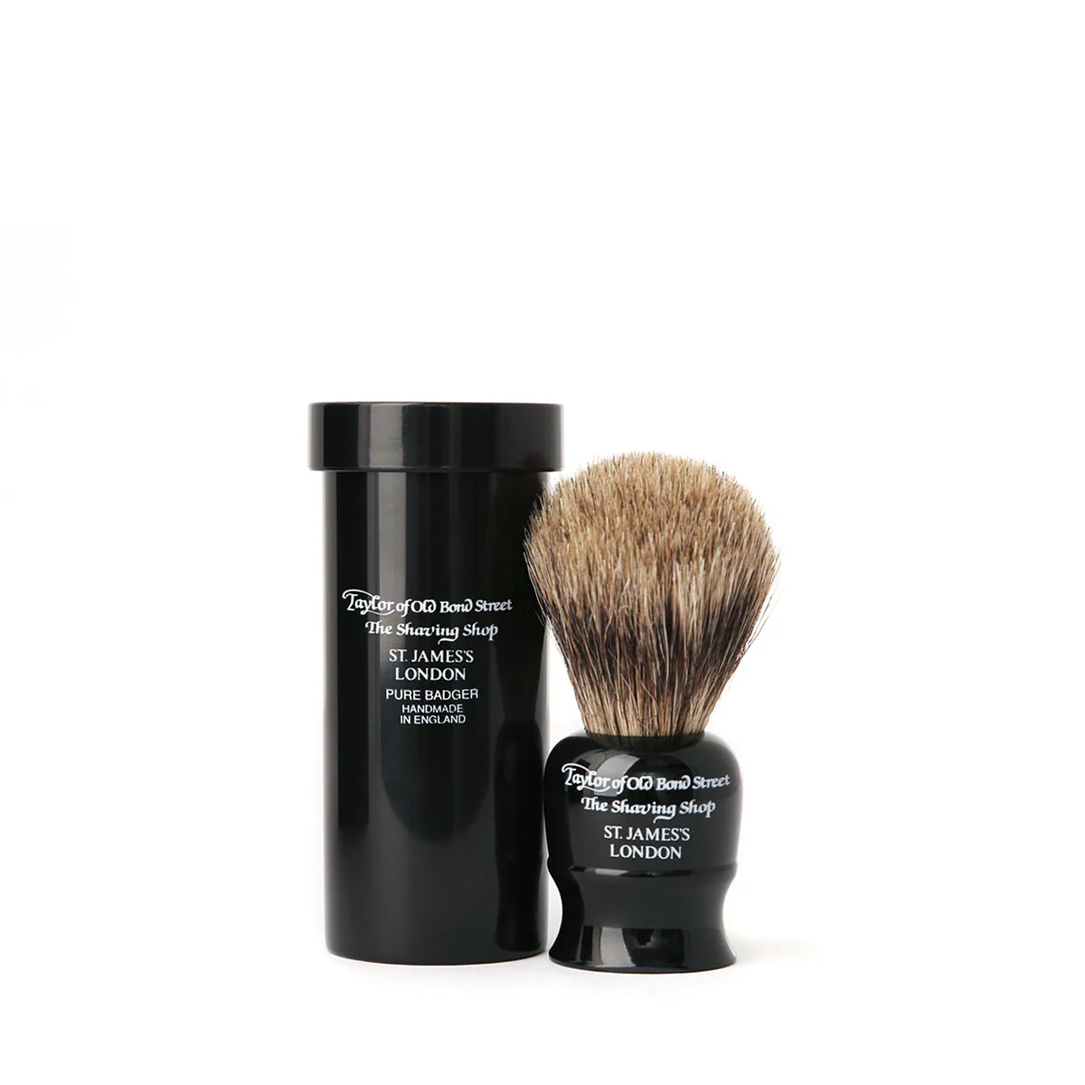 Travel Pure Badger Shaving Brush in Case - Image 3